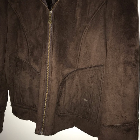 women’s charter club suede jacket coat medium - Picture 4 of 7